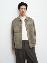 Men's Double-Sided Jacquard Wool Jacket