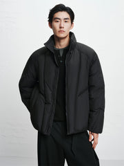 Men's Oversized Stand-Collar Puffer Jacket