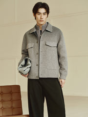Men's Short Ombre Wool-Blend Jacket