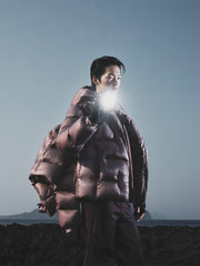 Men's Oversized Thermal Hooded Goose Down Jacket