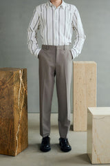 Men's Drapey Straight-Leg Suit Pants