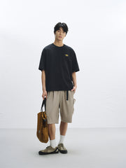 Men's Relaxed-Fit Cotton T-Shirt with Embroidery