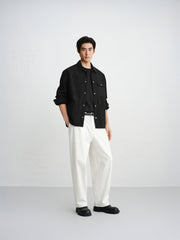 Men's Relaxed Checkerboard Jacquard Shirt