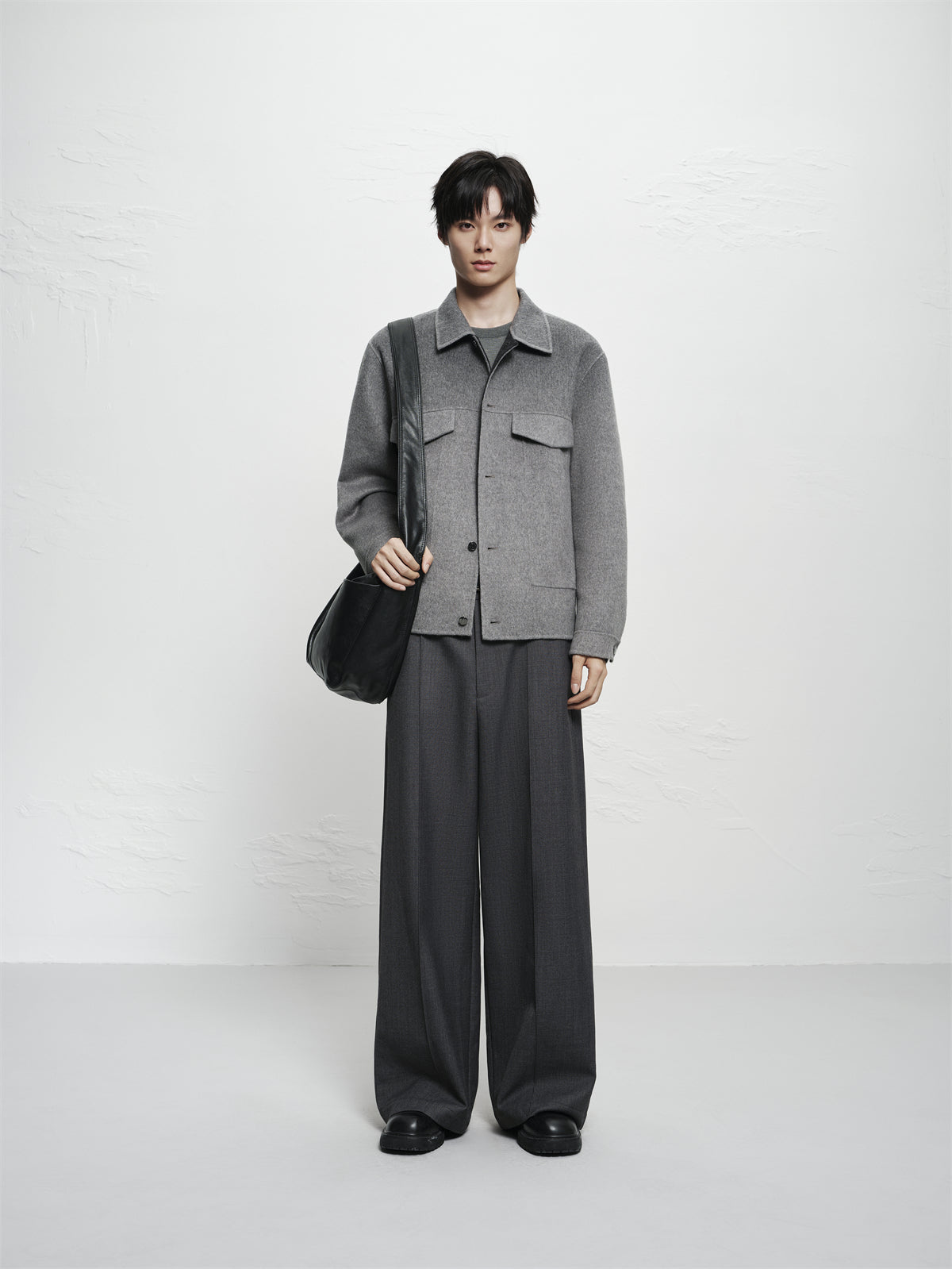 Men's Short Ombre Wool-Blend Jacket