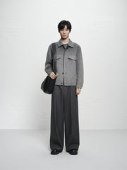 Men's Short Ombre Wool-Blend Jacket