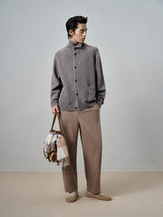 Men's Khaki Basic Tapered Pants