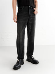 Men's Gradient-Washed Tapered Jeans