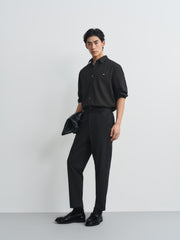 Men's Casual Bark-Textured Shirt
