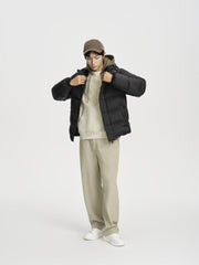 Men's Infrared Thermal Hooded Goose Down Jacket