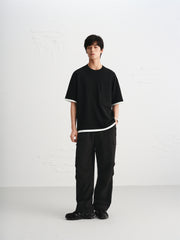 Men's Colorblock Antibacterial Waffle T-Shirt