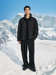 Men's Letter-Bonded Puffer Jacket