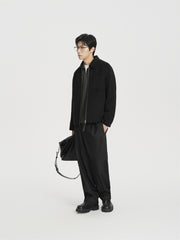 Men's Textured Straight-Leg Trousers