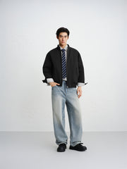 Men's Gradient-Washed Wide-Leg Jeans