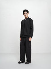 Men's Raglan-Sleeve Jacquard Zip-Up Knit Cardigan