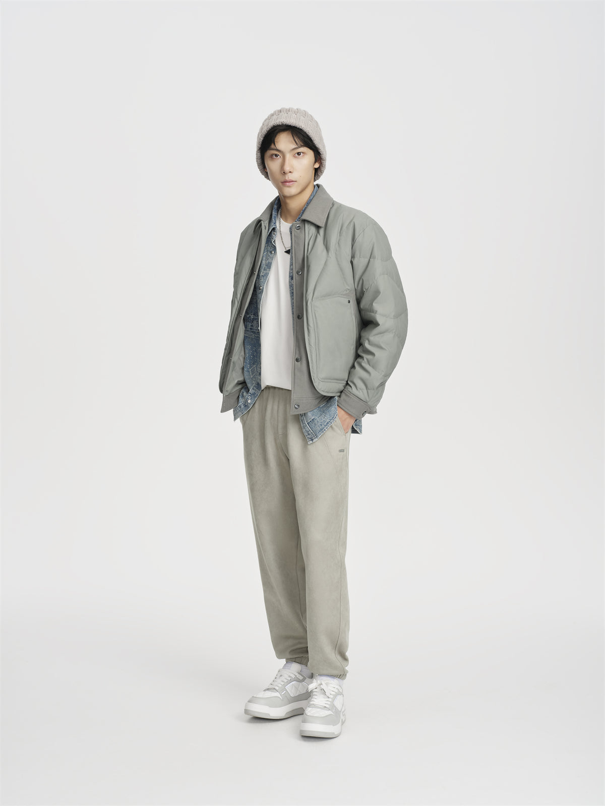 Men's Faux Suede Jogger Pants
