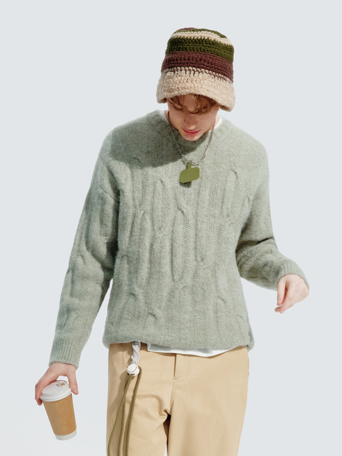 Men's Cable-Knit Pullover