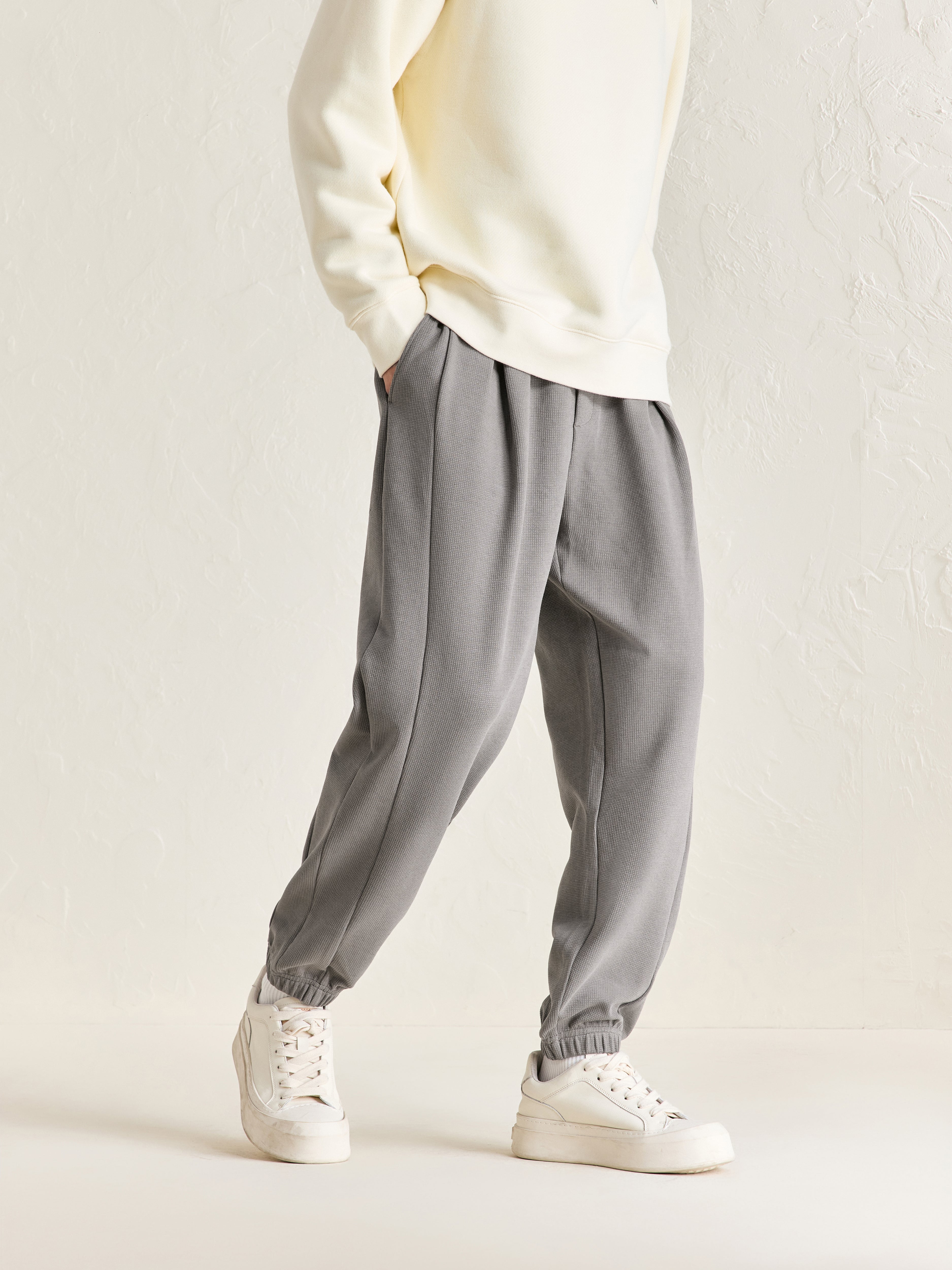 Men's Spliced Drawstring Pants