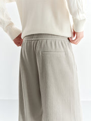 Men's Textured Straight-Leg Sweatpants