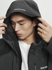 Men's Outdoor Contrast Hooded Jacket