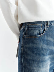 Men's Warm Washed Slim Jeans