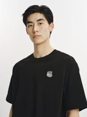 Men's Cotton T-Shirt with Small Embroidery