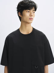 Men's Relaxed-Fit Outdoor-Style Panelled T-Shirt