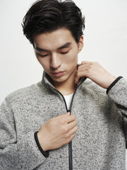 Men's Fleece-Lined Stand-Collar Jacket