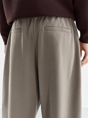 Men's Khaki Basic Tapered Pants