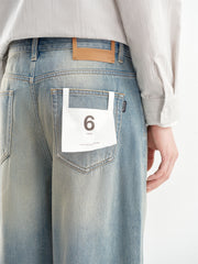 Men's Gradient-Washed Wide-Leg Jeans