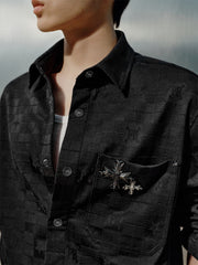 Men's Patterned Jacquard Shirt