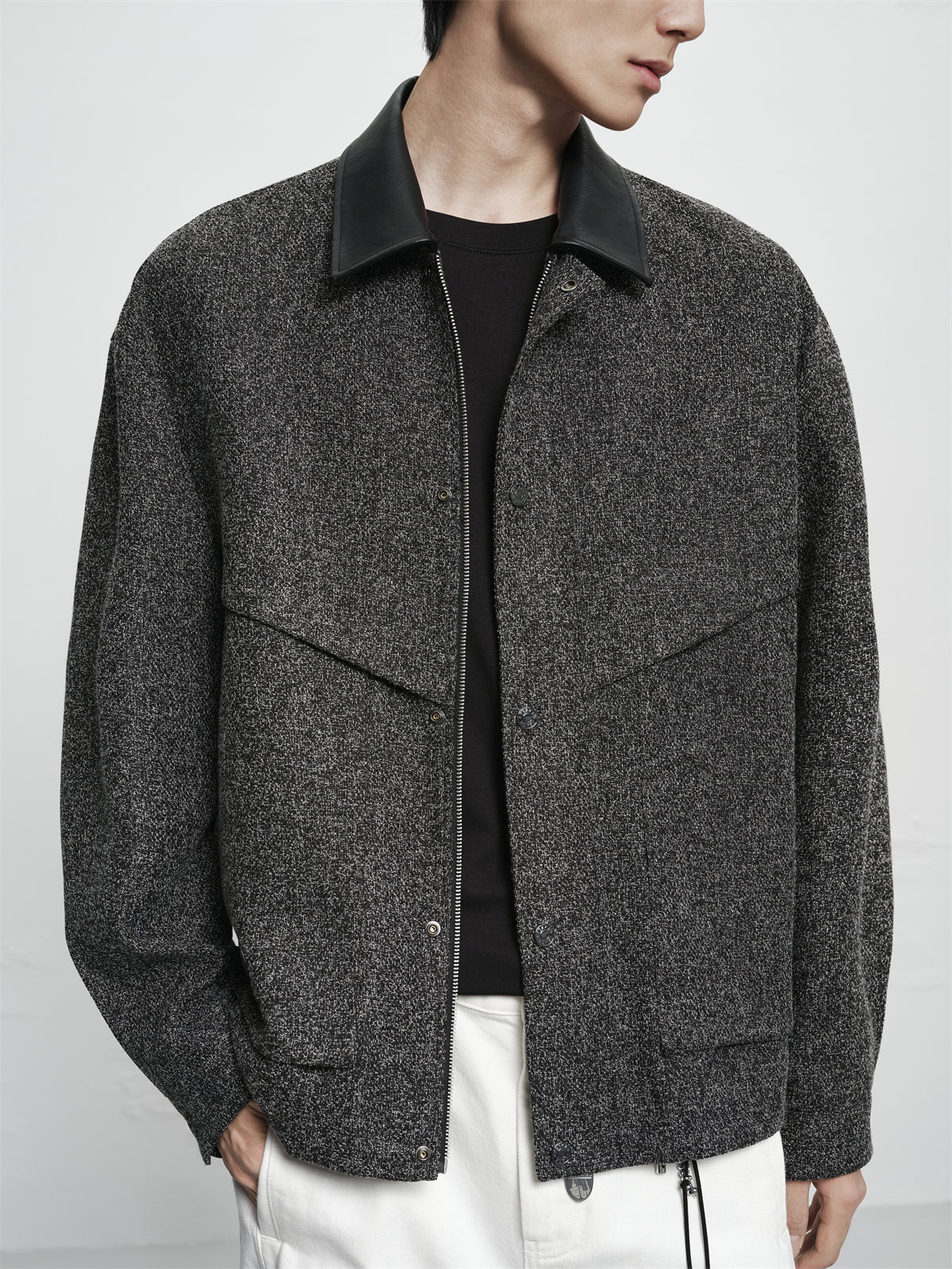 Men's Tweed-Texture Jacket
