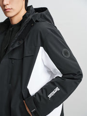 Men's Colorblock Water-Repellent Goose Down Jacket