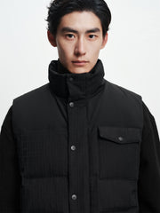 Men's Casual Stand-Collar Down Vest