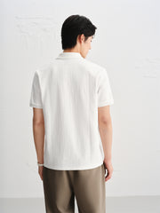 Men's 3D Jacquard Polo Shirt