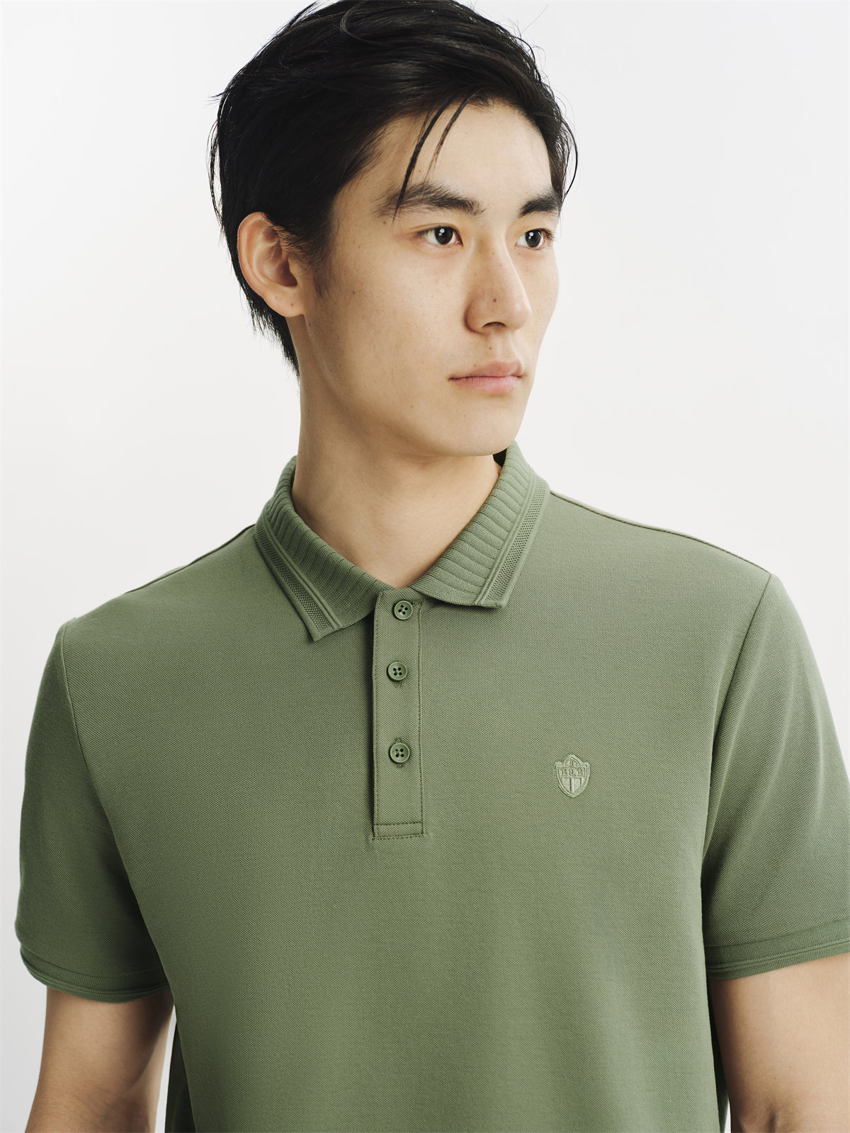 Men's Sorona Slim-Fit Green Polo Shirt