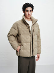 Men's 3D Jacquard Textured Down Jacket