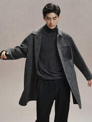 Men's  Split Pocket Wool Coat