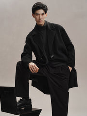 Men's Double-Faced Marino Wool Coat