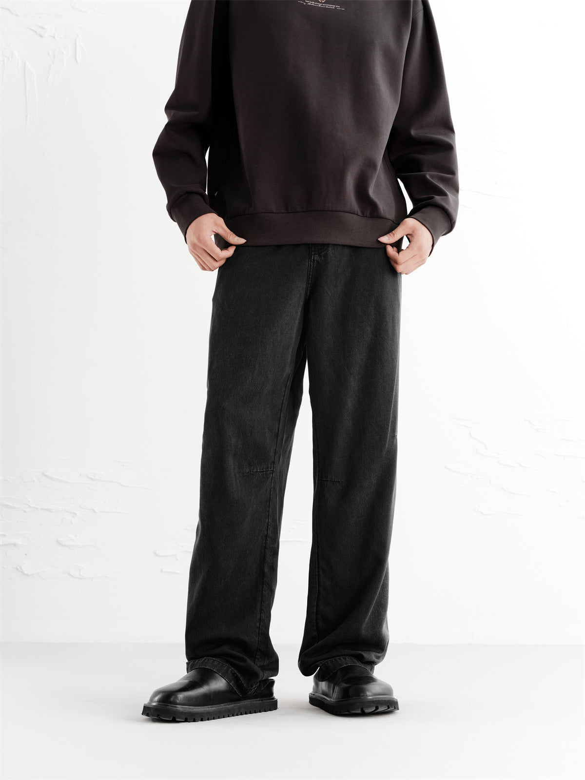 Men's Black Gradient Tencel Jeans