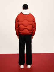 Men's Tonal Jacquard Puffer Jacket