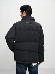 Men's Textured-Panel Down Jacket