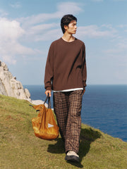 Men's Textured Waffle Knit Sweatshirt