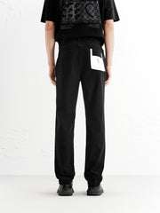 Men's Skinny Jeans with Jacquard Pocket Detail