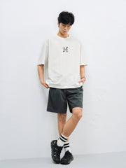 Men's Contrast Print Cotton T-Shirt