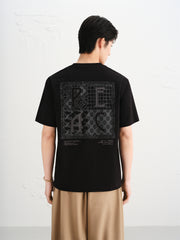 Men's Heavyweight Printed Embroidered T-Shirt