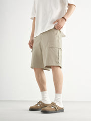 Men's Outdoor Cargo Shorts with Patch Label