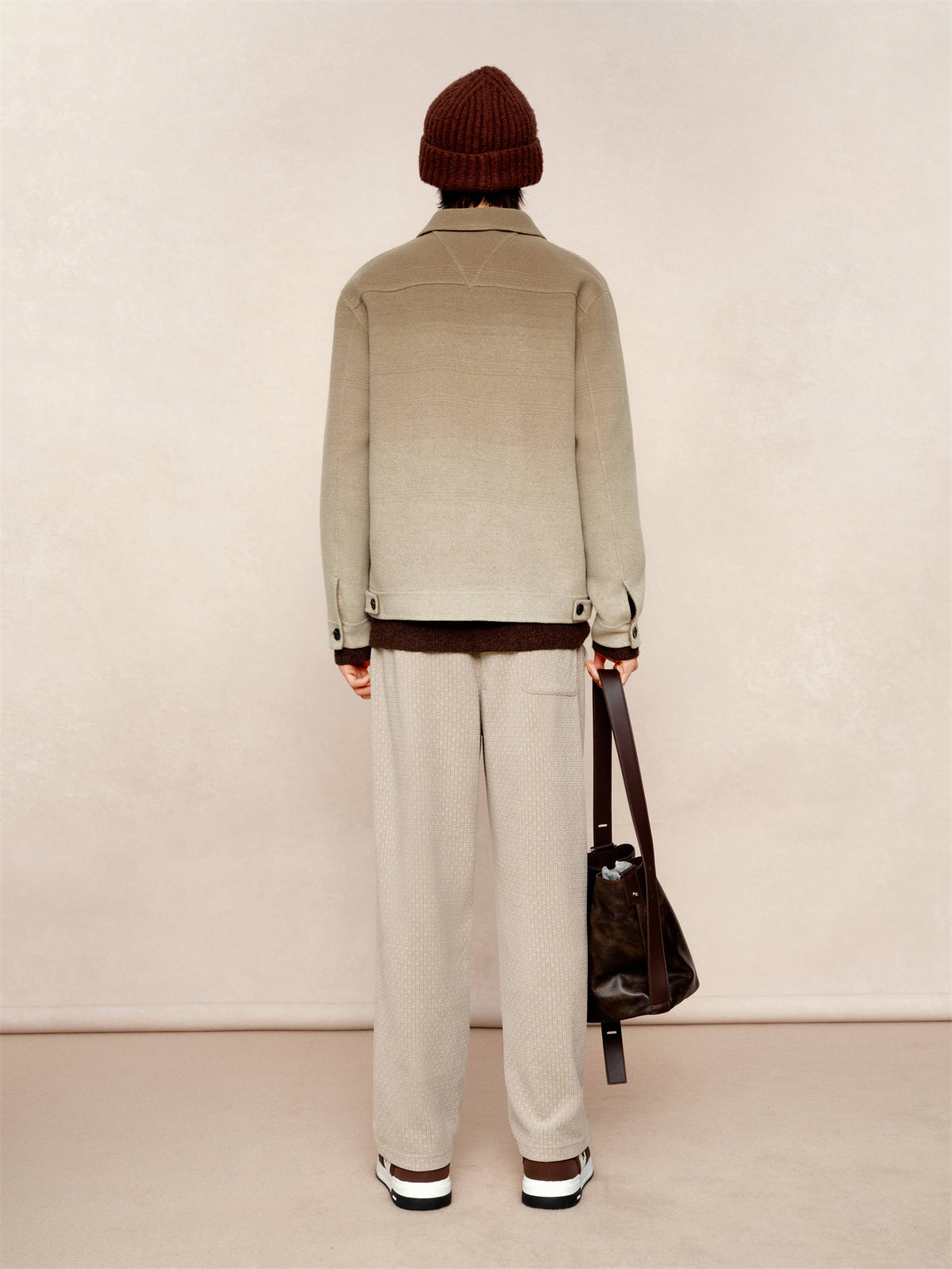 Men's Gradient Sheep Wool Jacket
