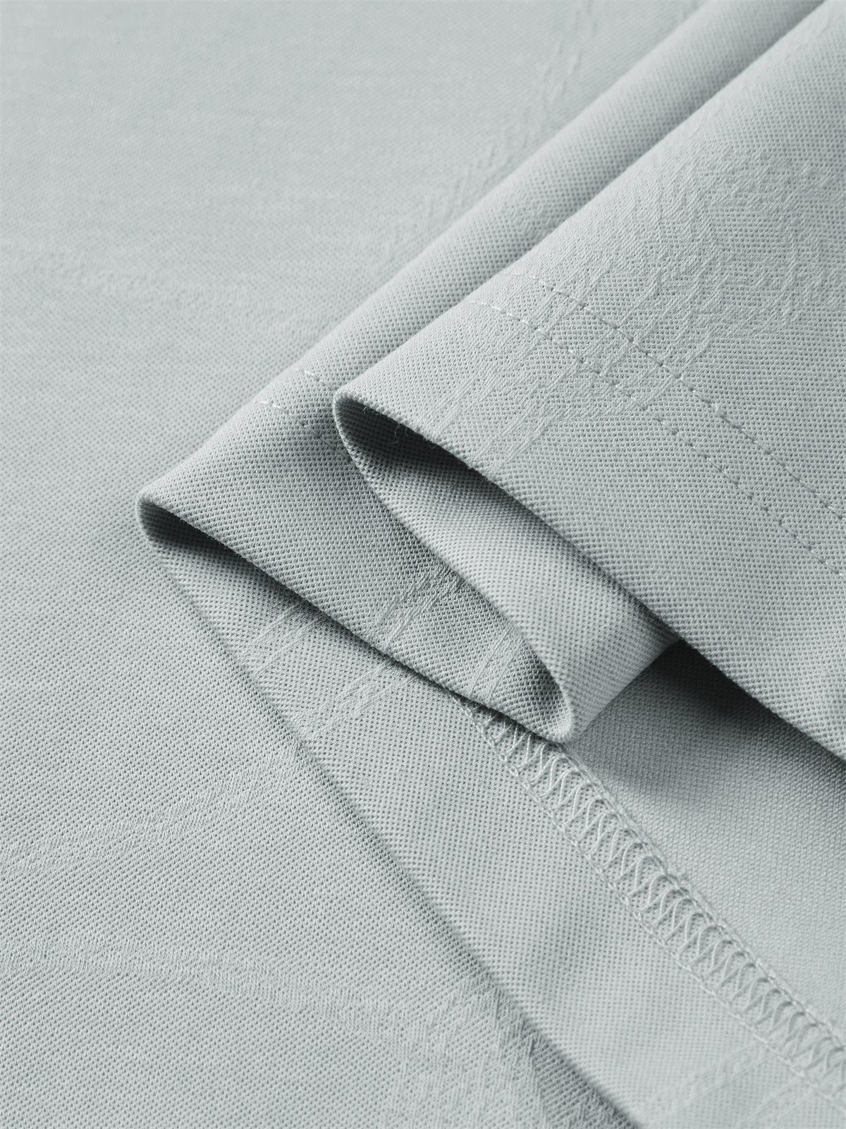 Men's Solid T-Shirt with Subtle Jacquard Pattern