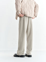 Men's Textured Straight-Leg Sweatpants