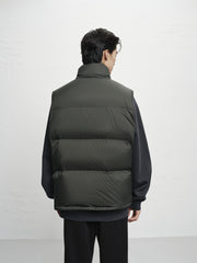 Men's Oversized Solid Down Vest